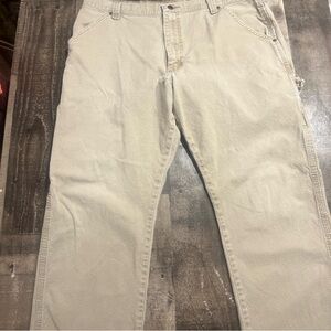 Wrangler Men's Light Tan Cargo work Pants 38x30